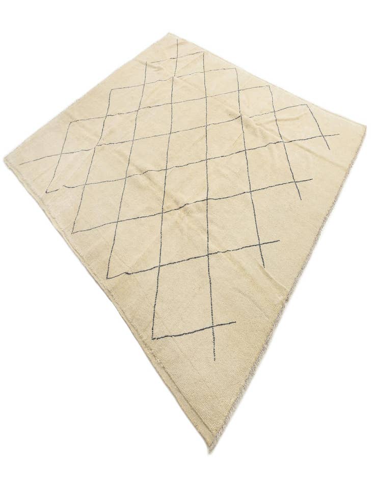 Detail image of  8' 1 x 9' 8  Hand Knotted Moroccan Wool Rug