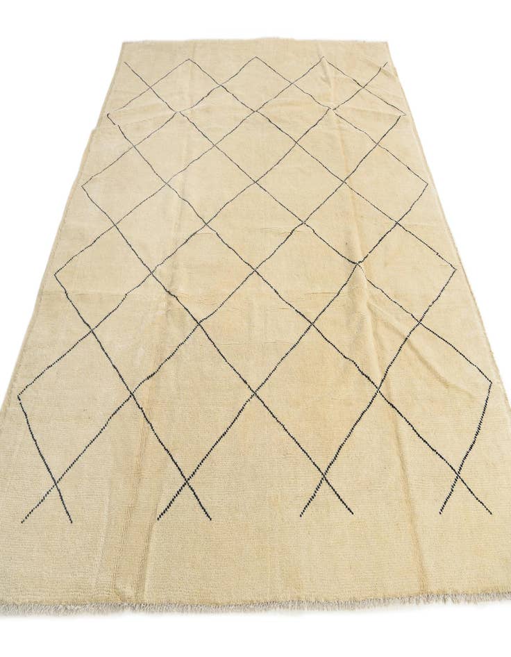 Detail image of  8' 1 x 9' 8  Hand Knotted Moroccan Wool Rug