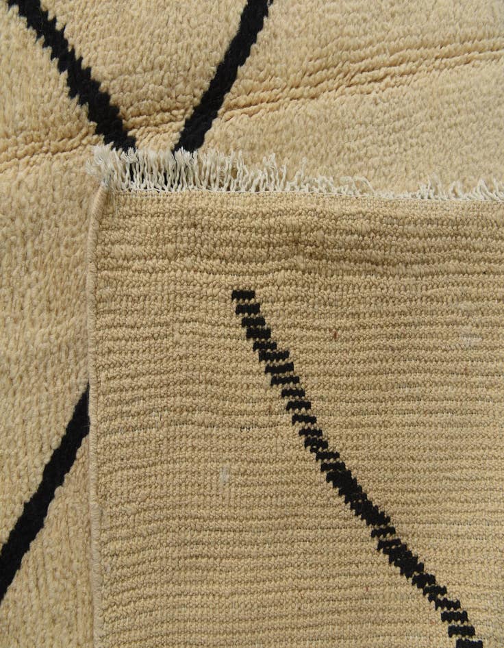 Detail image of  10' x 14' 5  Hand Knotted Moroccan Wool Rug