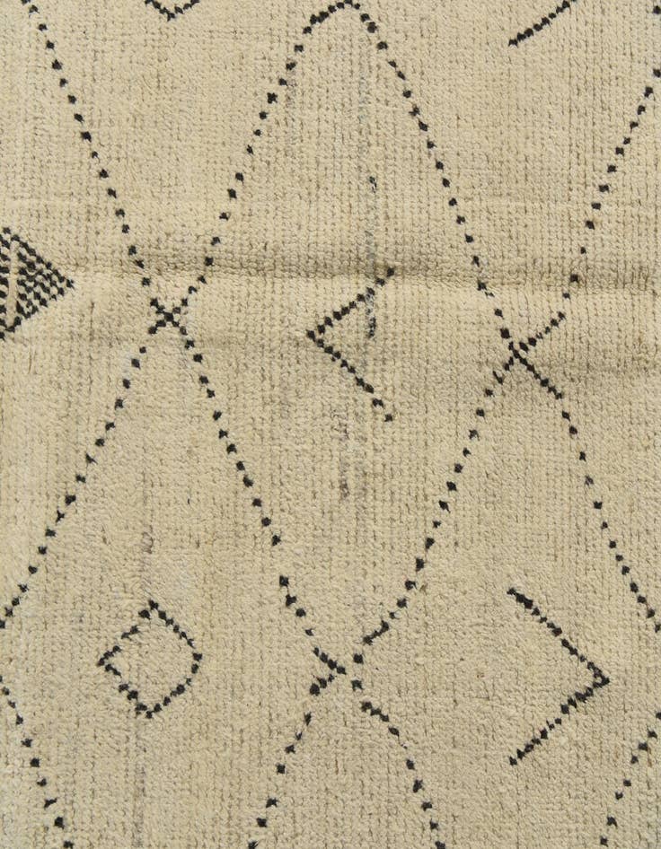 Detail image of  8' 1 x 11'  Hand Knotted Moroccan Wool Rug