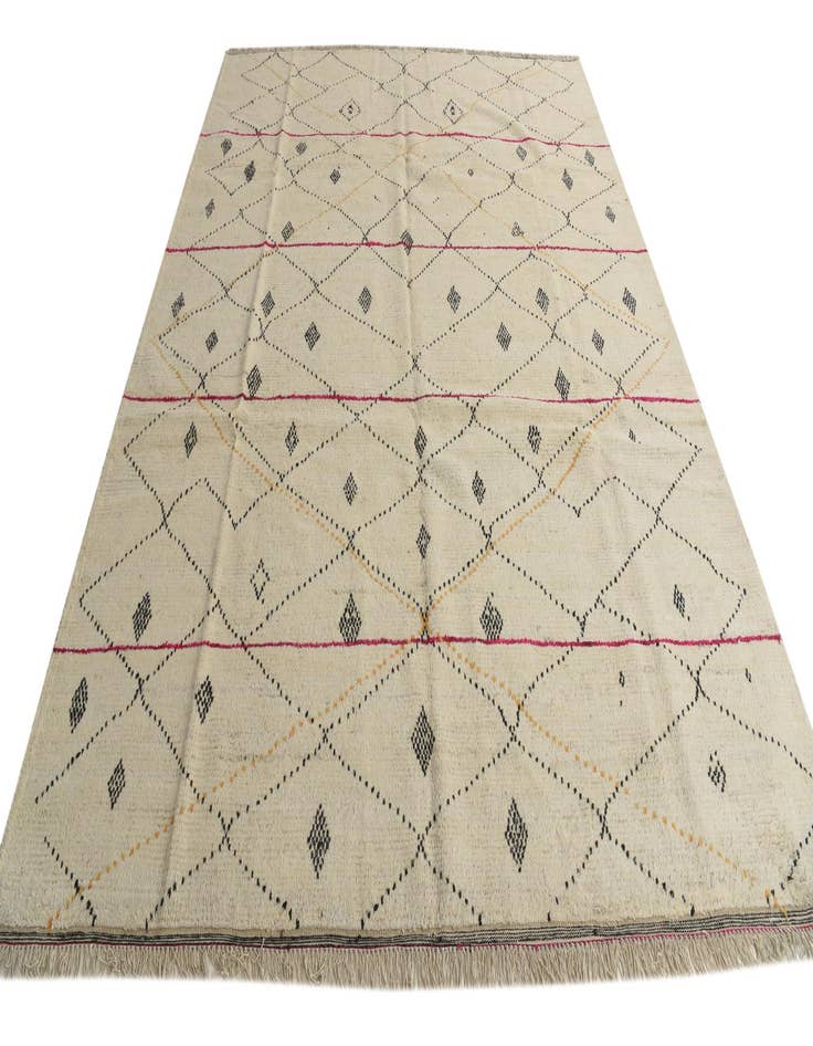 Detail image of  9' 2 x 12' 2  Hand Knotted Moroccan Wool Rug