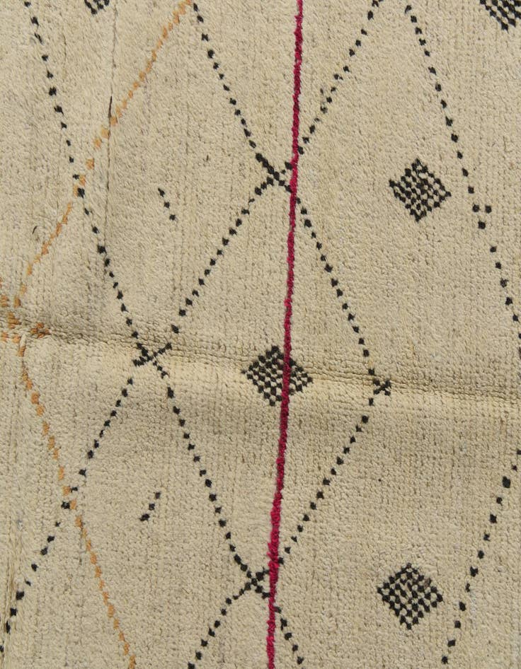 Detail image of  9' 2 x 12' 2  Hand Knotted Moroccan Wool Rug