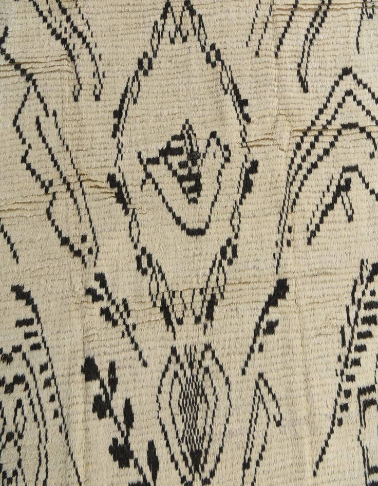 Detail image of  7' 10 x 10' 7  Hand Knotted Moroccan Wool Rug