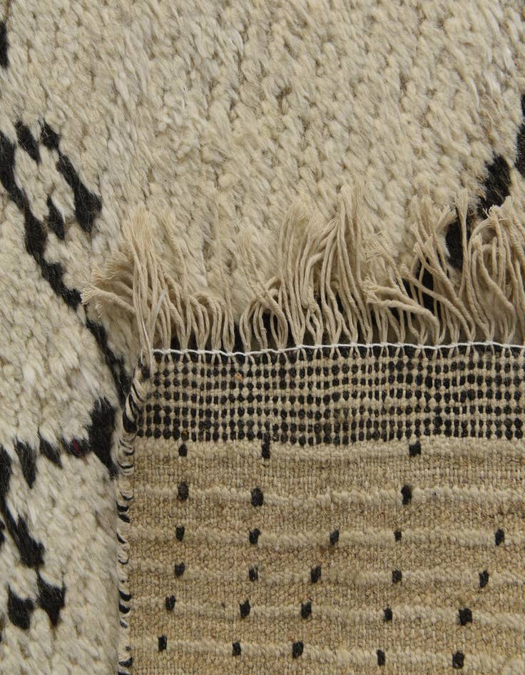 Detail image of  7' 10 x 10' 7  Hand Knotted Moroccan Wool Rug