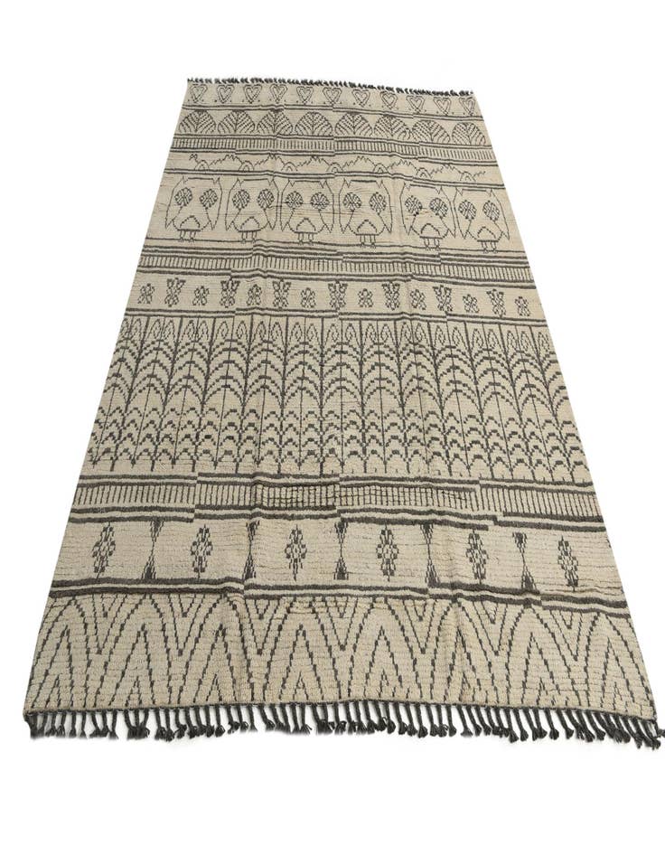 Detail image of  8' x 10' 2  Hand Knotted Moroccan Wool Rug