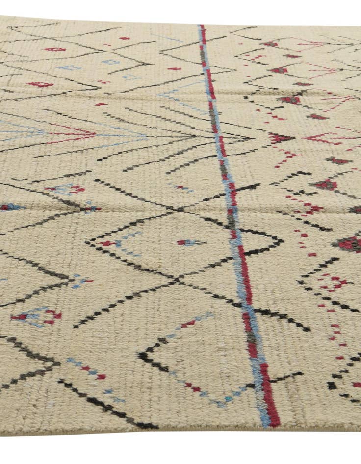 Detail image of  8' x 11' 3  Hand Knotted Moroccan Wool Rug
