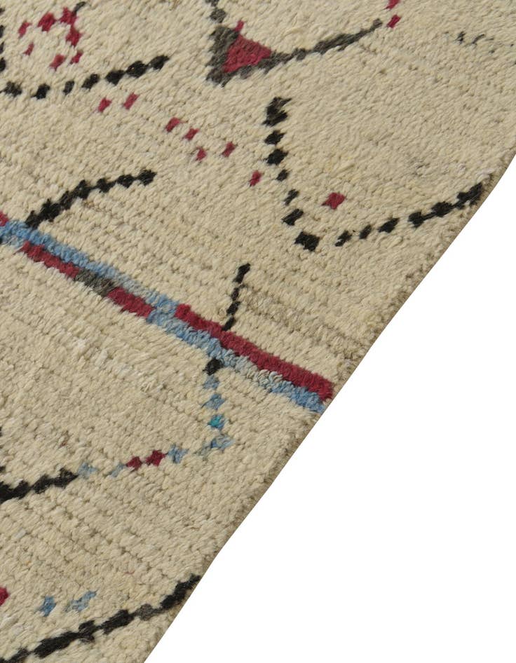 Detail image of  8' x 11' 3  Hand Knotted Moroccan Wool Rug