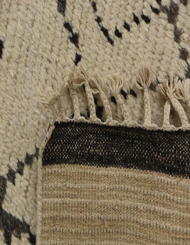 Detail image of  8' x 11' 3  Hand Knotted Moroccan Wool Rug