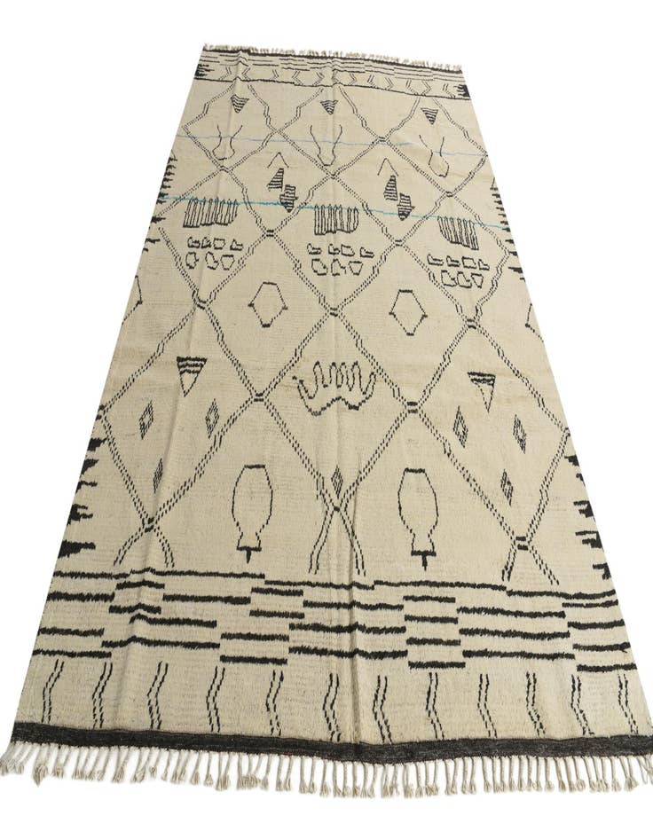 Detail image of  8' 2 x 11' 5  Hand Knotted Moroccan Wool Rug