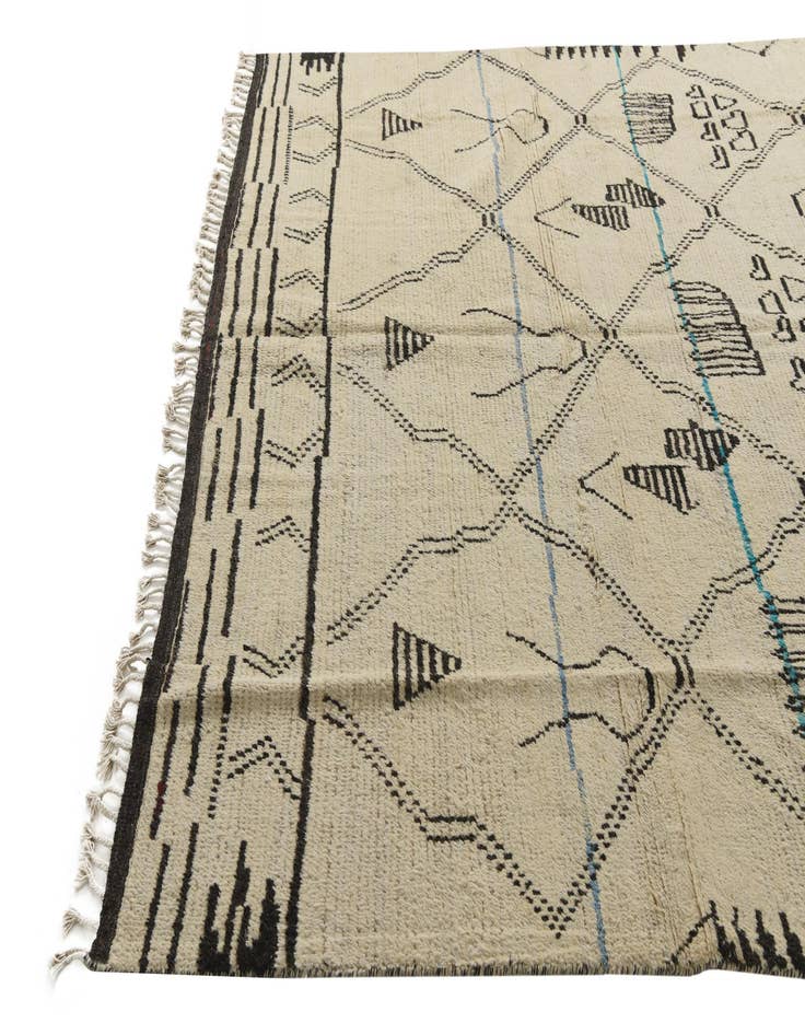 Detail image of  8' 2 x 11' 5  Hand Knotted Moroccan Wool Rug