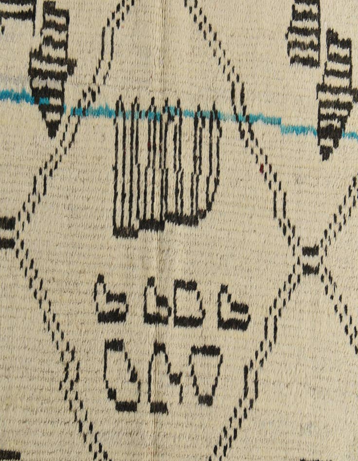 Detail image of  8' 2 x 11' 5  Hand Knotted Moroccan Wool Rug