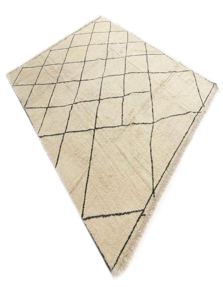 Detail image of  8' 3 x 9' 10  Hand Knotted Moroccan Wool Rug