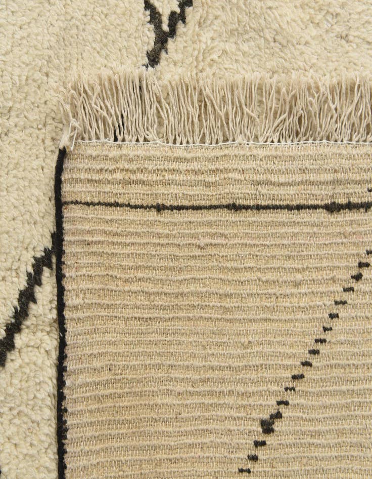 Detail image of  8' 3 x 9' 10  Hand Knotted Moroccan Wool Rug