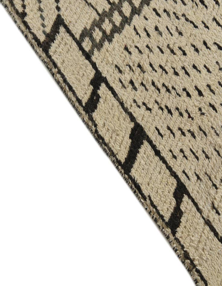 Detail image of  9' 10 x 14'  Hand Knotted Moroccan Wool Rug