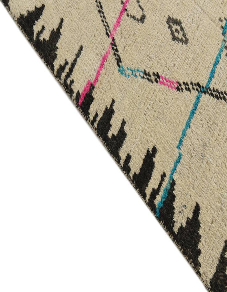 Detail image of  9' 1 x 12' 10  Hand Knotted Moroccan Wool Rug