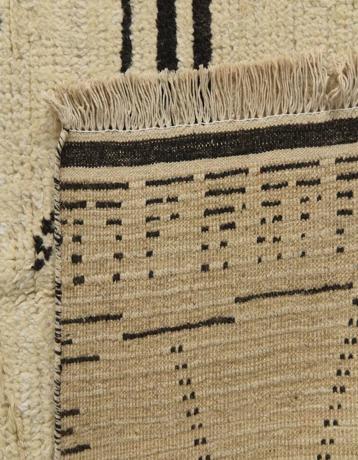Detail image of  9' 1 x 12' 10  Hand Knotted Moroccan Wool Rug