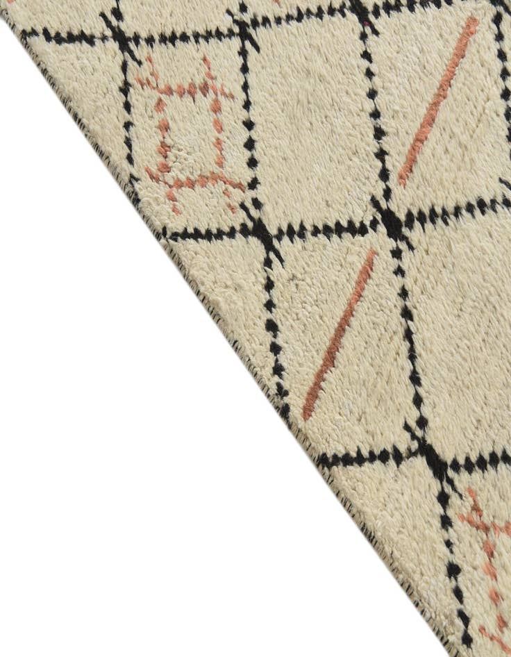 Detail image of  5' 10 x 9' 5  Hand Knotted Moroccan Wool Rug