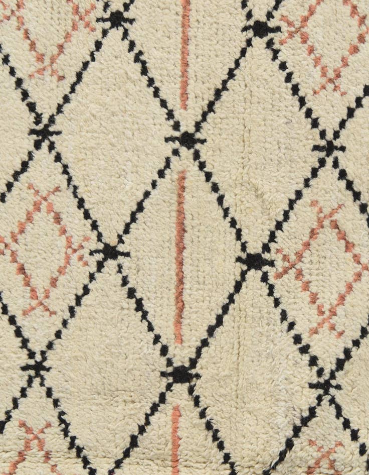 Detail image of  5' 10 x 9' 5  Hand Knotted Moroccan Wool Rug