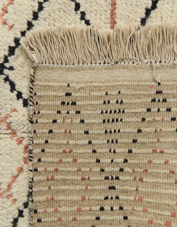 Detail image of  5' 10 x 9' 5  Hand Knotted Moroccan Wool Rug