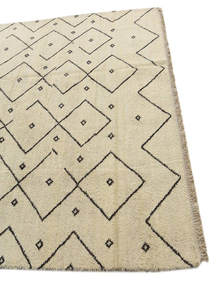 Detail image of  6' x 9' 3  Hand Knotted Moroccan Wool Rug