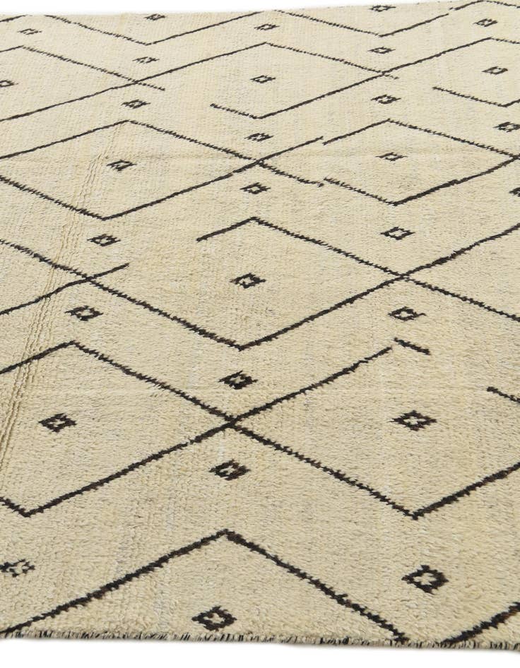 Detail image of  6' x 9' 3  Hand Knotted Moroccan Wool Rug