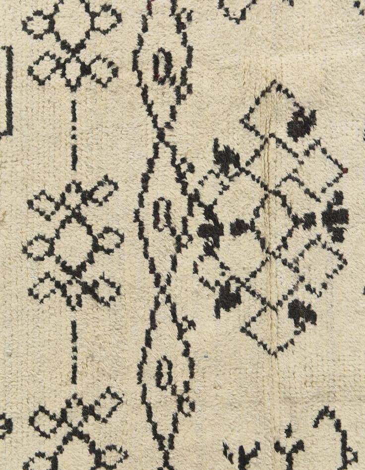 Detail image of  7' 10 x 10' 8  Hand Knotted Moroccan Wool Rug