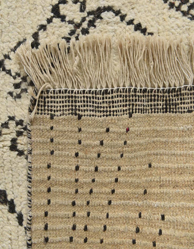 Detail image of  7' 10 x 10' 8  Hand Knotted Moroccan Wool Rug