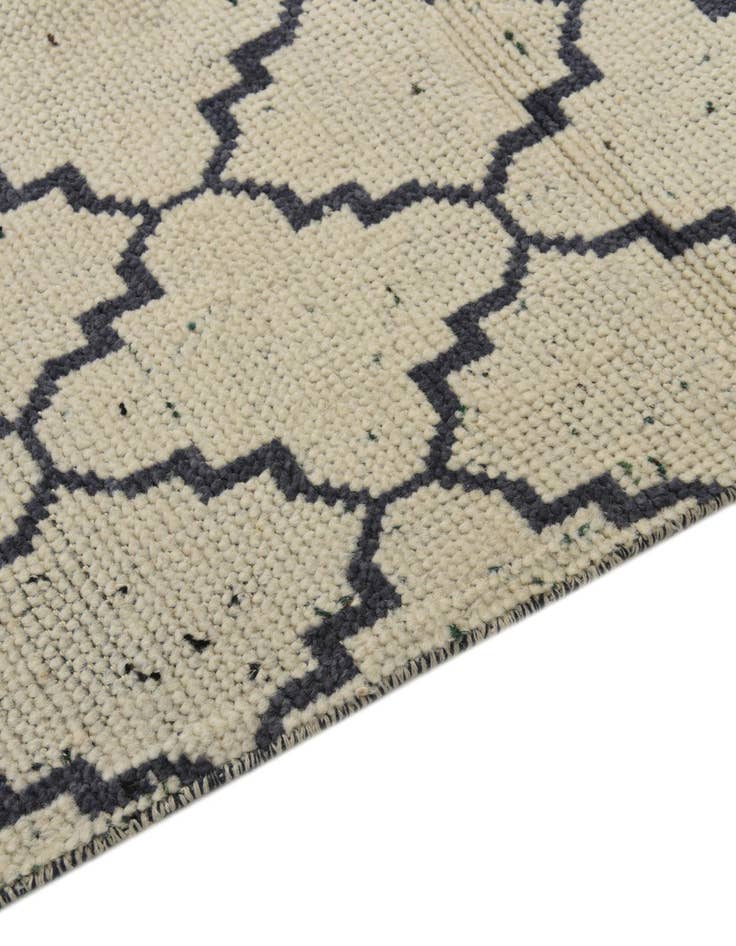 Detail image of  4' 7 x 8' 3  Hand Knotted Moroccan Wool Rug