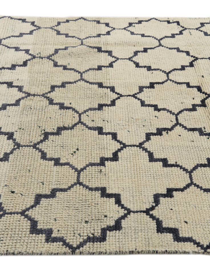 Detail image of  4' 7 x 8' 3  Hand Knotted Moroccan Wool Rug