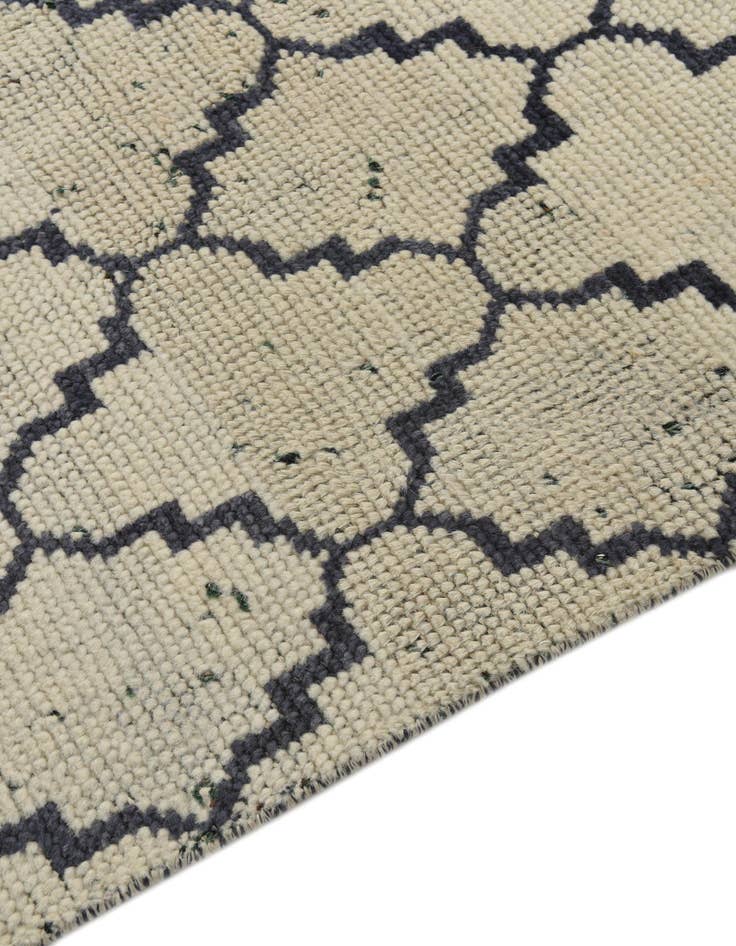 Detail image of  4' 7 x 8' 3  Hand Knotted Moroccan Wool Rug