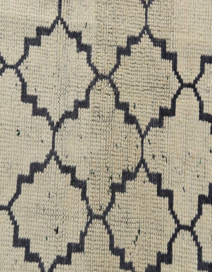 Detail image of  4' 7 x 8' 3  Hand Knotted Moroccan Wool Rug