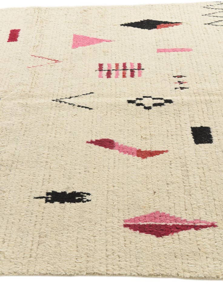 Detail image of  5' 10 x 9' 8  Hand Knotted Moroccan Wool Rug