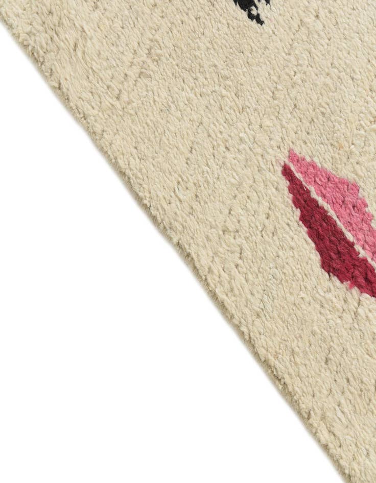 Detail image of  5' 10 x 9' 8  Hand Knotted Moroccan Wool Rug