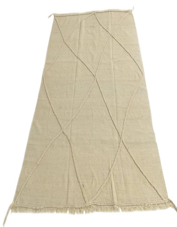 Detail image of  4' 2 x 6' 1  Hand Knotted Moroccan Wool Rug