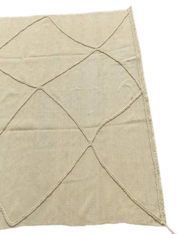 Detail image of  4' 2 x 6' 1  Hand Knotted Moroccan Wool Rug