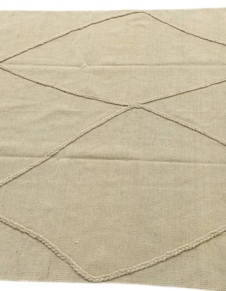 Detail image of  4' 2 x 6' 1  Hand Knotted Moroccan Wool Rug