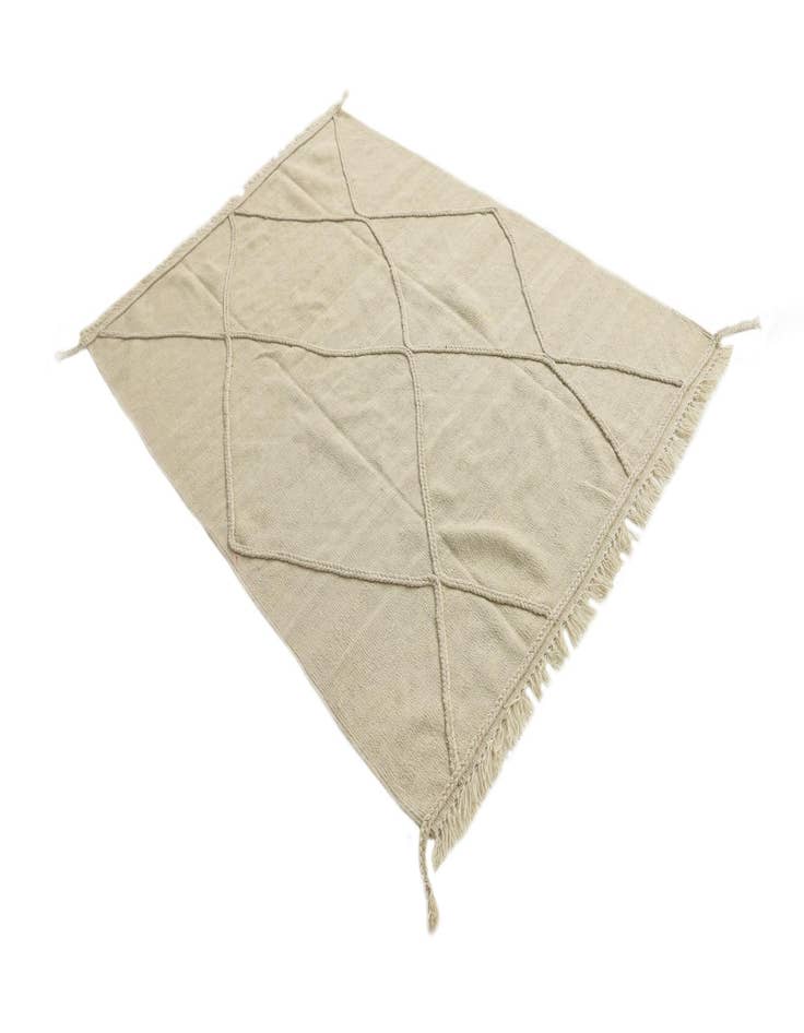 Detail image of  4' 4 x 6' 1  Hand Knotted Moroccan Wool Rug