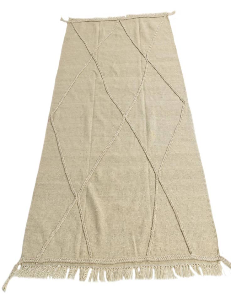 Detail image of  4' 4 x 6' 1  Hand Knotted Moroccan Wool Rug