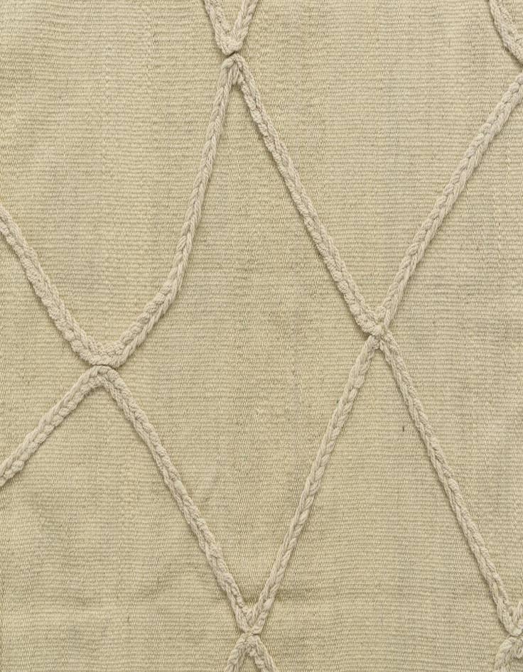 Detail image of  3' 5 x 5'  Hand Knotted Moroccan Wool Rug