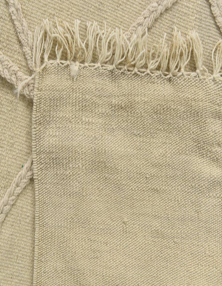 Detail image of  3' 5 x 5'  Hand Knotted Moroccan Wool Rug