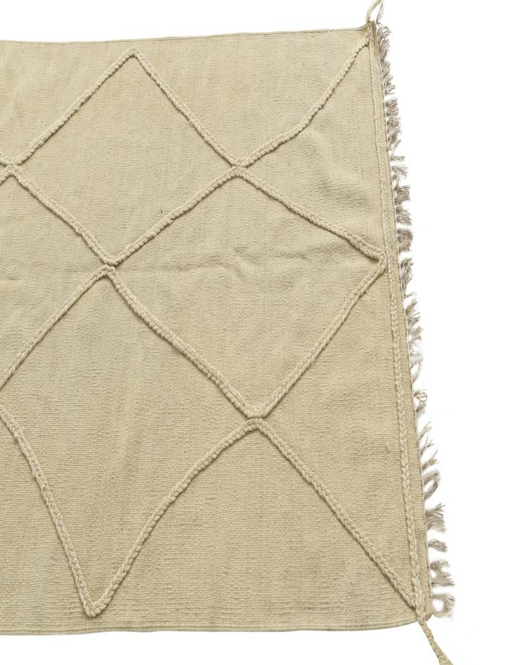 Detail image of  3' 7 x 5'  Hand Knotted Moroccan Wool Rug