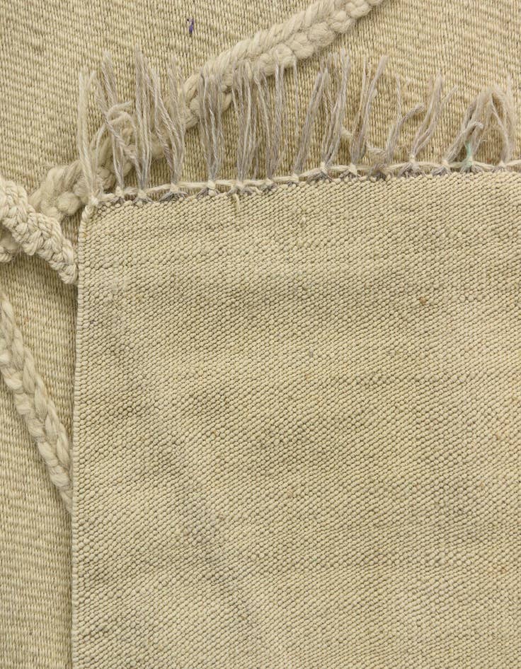 Detail image of  3' 7 x 5'  Hand Knotted Moroccan Wool Rug