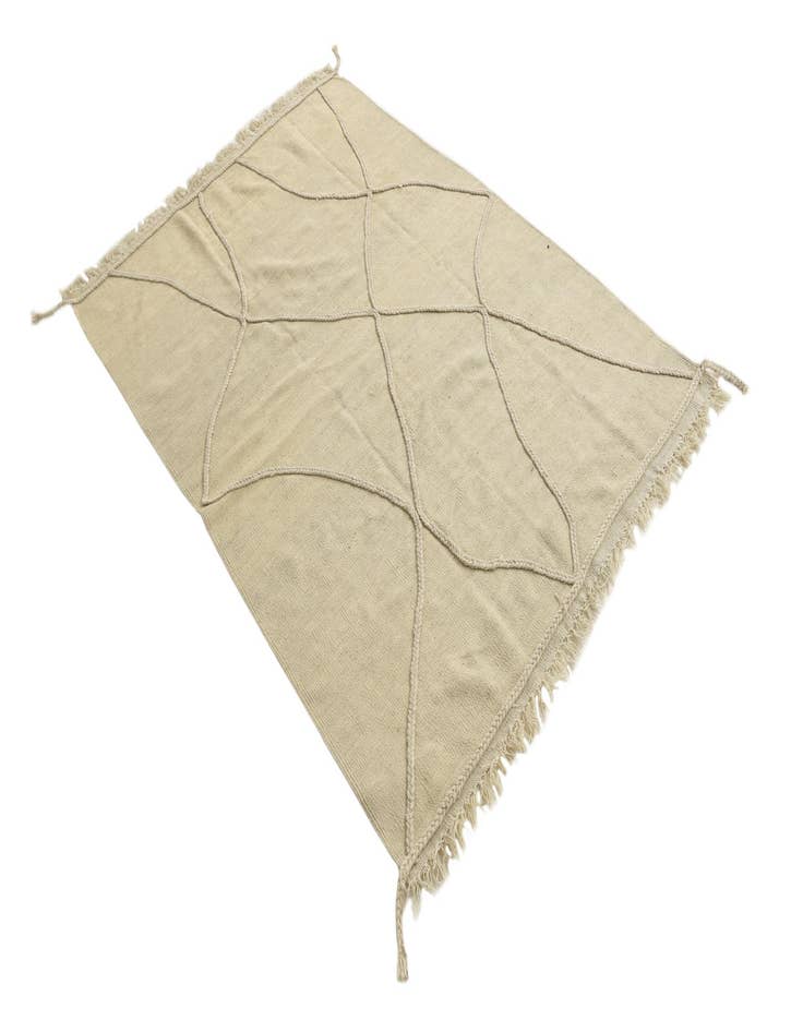 Detail image of  4' 4 x 6' 3  Hand Knotted Moroccan Wool Rug