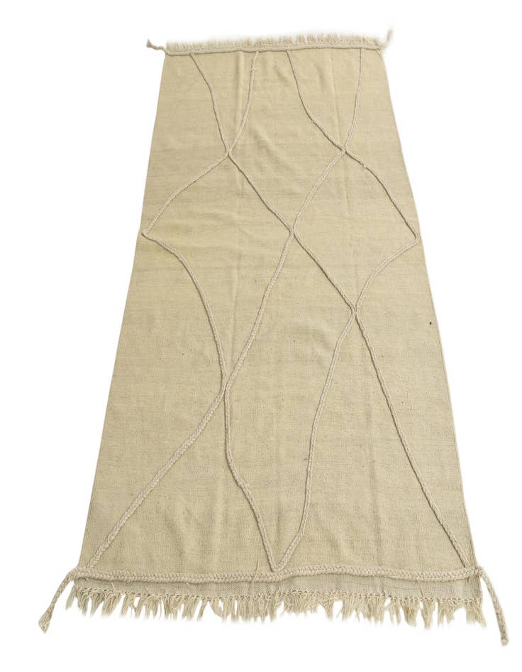 Detail image of  4' 4 x 6' 3  Hand Knotted Moroccan Wool Rug