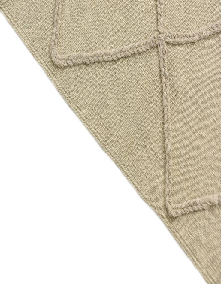 Detail image of  3' 5 x 4' 9  Hand Knotted Moroccan Wool Rug