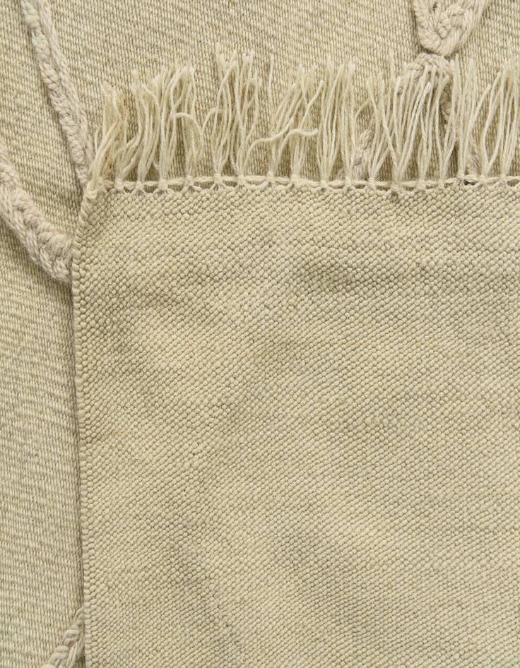 Detail image of  3' 5 x 4' 9  Hand Knotted Moroccan Wool Rug