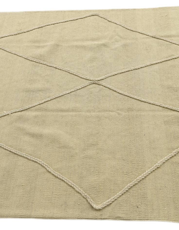 Detail image of  4' 3 x 6'  Hand Knotted Moroccan Wool Rug