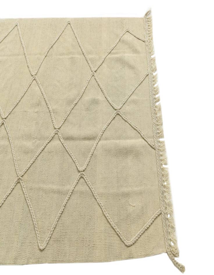 Detail image of  4' 2 x 6' 2  Hand Knotted Moroccan Wool Rug