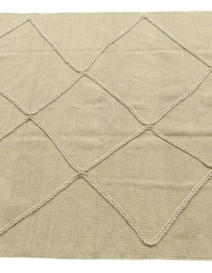 Detail image of  4' 2 x 6' 2  Hand Knotted Moroccan Wool Rug