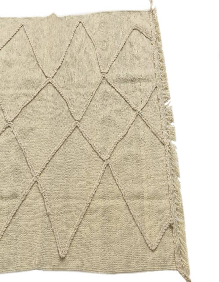 Detail image of  3' 3 x 4' 10  Hand Knotted Moroccan Wool Rug